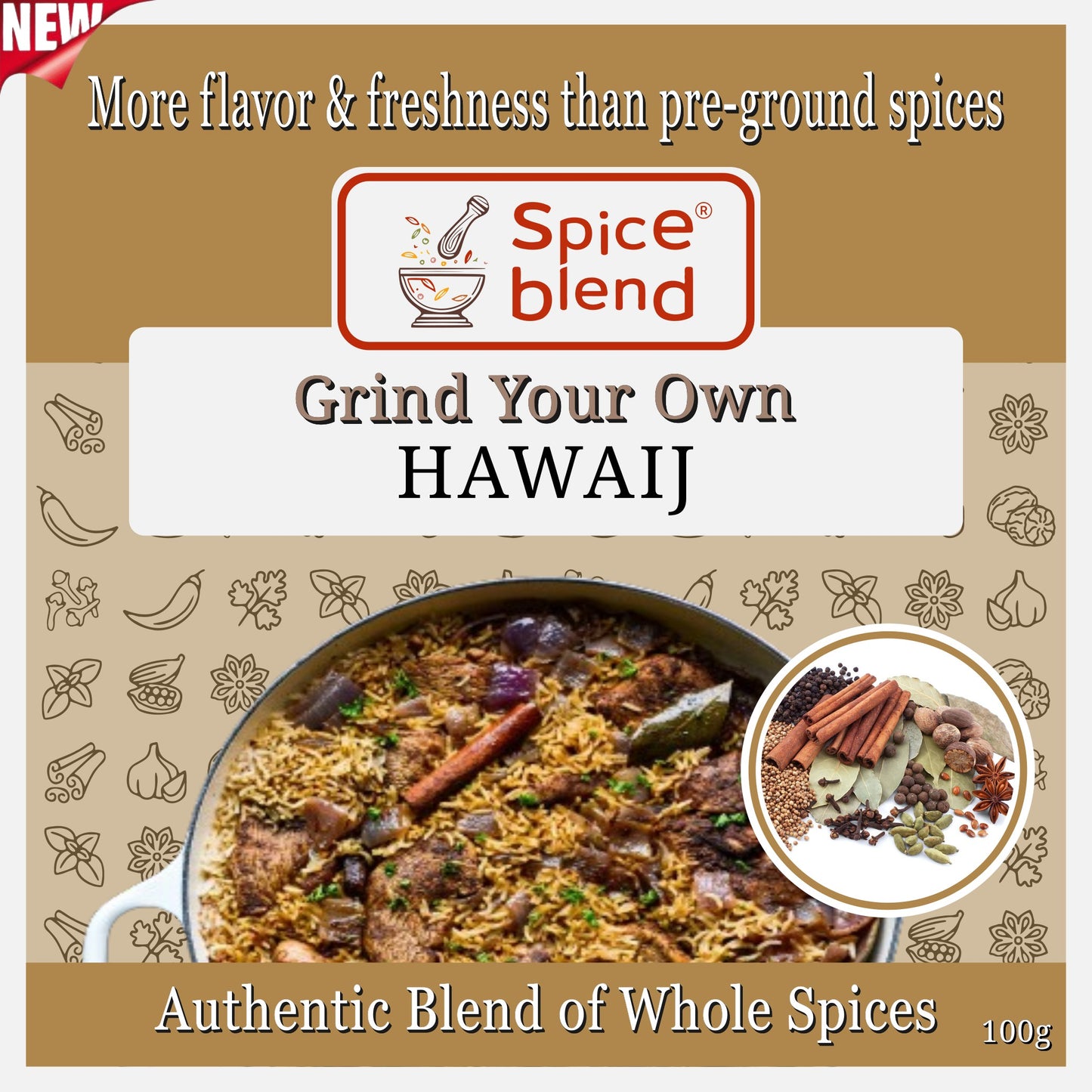 Hawaij (Authentic Blend of Whole Spices)