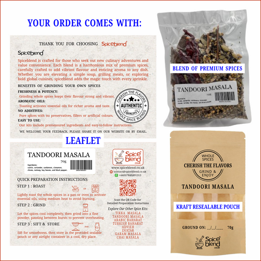 Tandoori Masala (Authentic Blend of Whole Spices)
