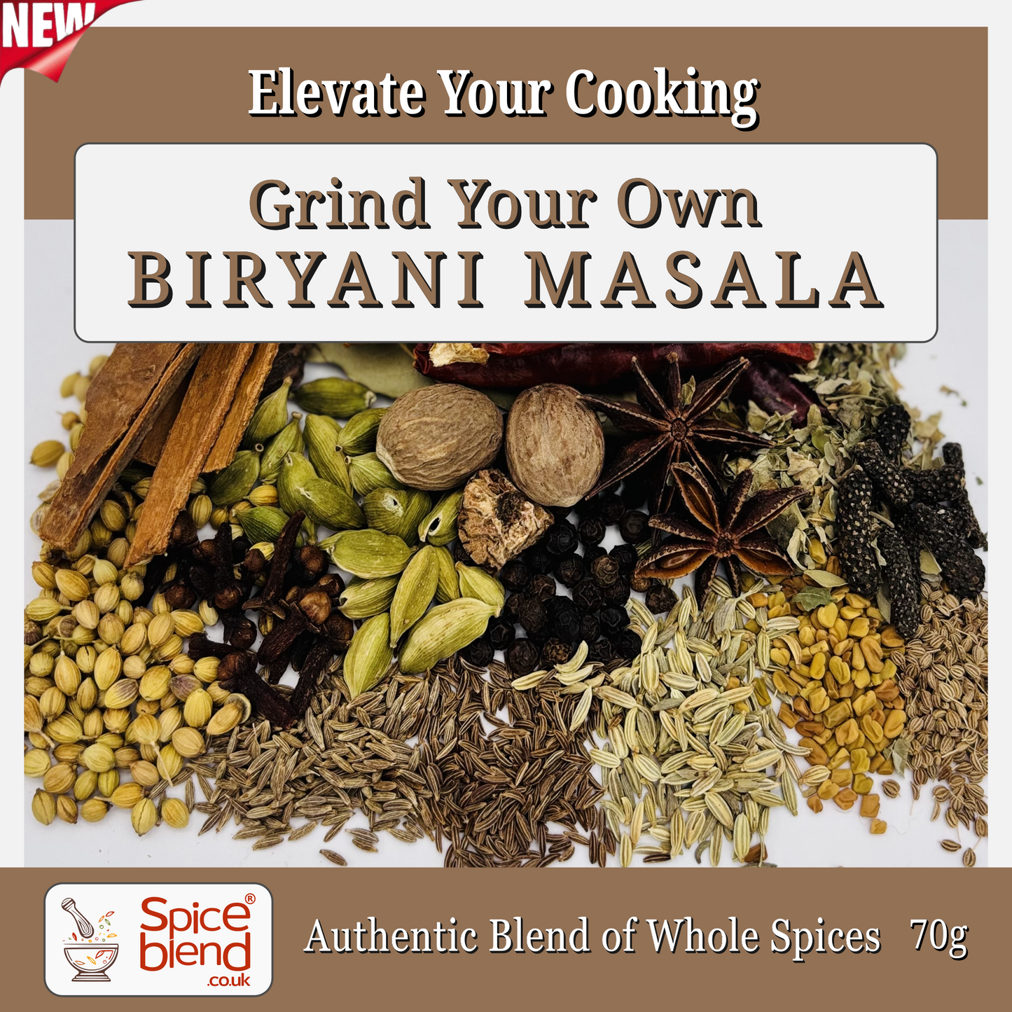 Biryani Masala (Authentic Blend of Whole Spices)