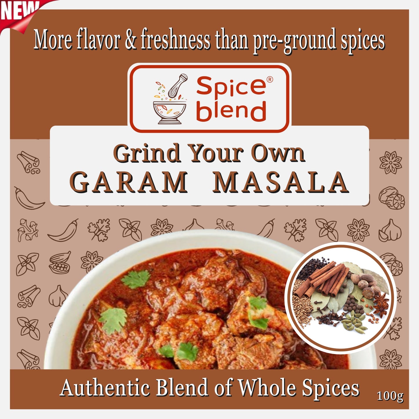 Whole Garam Masala Infusion | Crafted with Premium Ingredients & In-depth Instructions | Enjoy Free UK Shipping