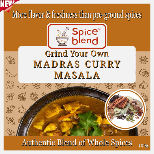 Madras Curry Masala (Authentic Blend of Whole Spices)